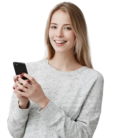 Woman using her phone